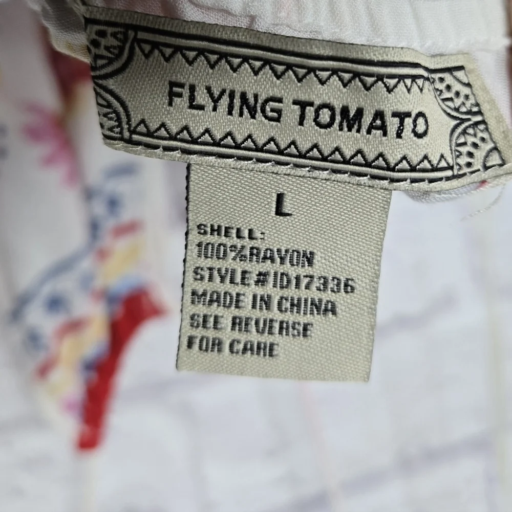 Flying Tomato floral boho halter hi-low open back dress Large women's - Picture 9 of 10